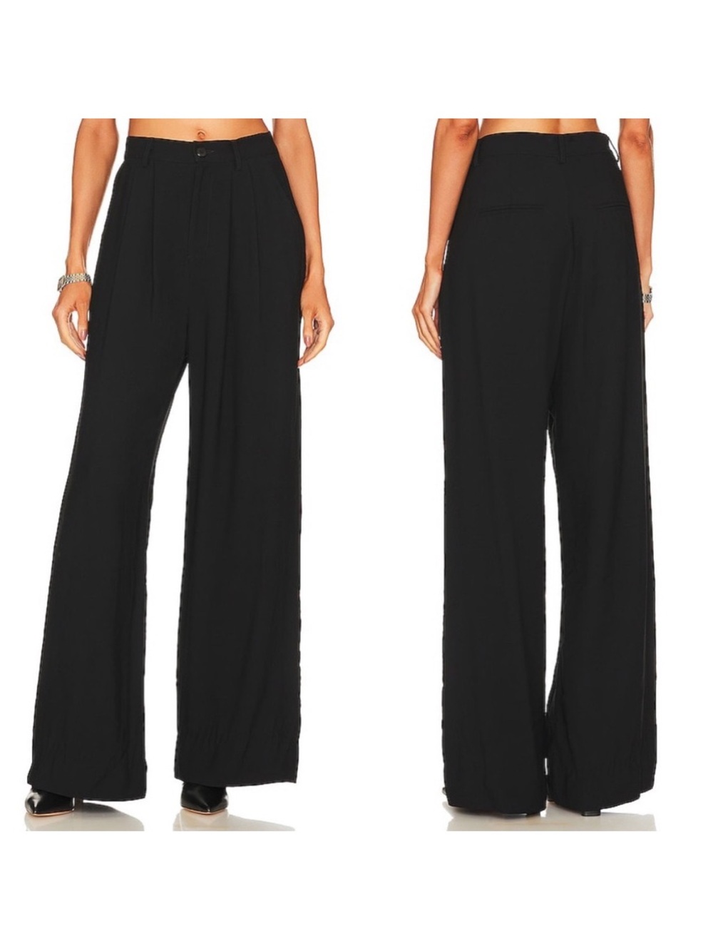 Nonchalant Fabi Wide Leg Pants In Black Size XS